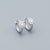 925 Sterling Silver Moderate Luxury Little Daisy Flower Silver Diamond Inlay Stud Earrings