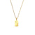 Fashion Round Geometric Stainless Steel 18K Gold Plated Necklaces