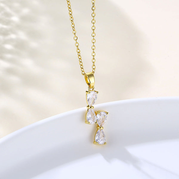 Women Minimalist Geometric Metal Celestial Stainless Steel Electroplating Necklaces