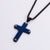 Sporty Cross Stainless Steel Electroplating Pendants