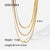 IG Style Chain Geometric Stainless Steel 18K Gold Plated Necklaces