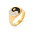 Women Geometric Stainless Steel 18K Gold Plated Rings