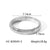 IG Style Circle Stainless Steel Diamond Inlay Bangles