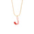 Fashion Letter Letter Text Number Stainless Steel Oil Dripping Necklaces