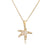 Minimalist Starfish Geometric Copper Pendants