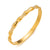 Ellipse Stainless Steel 18K Gold Plated Bangles