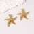 Starfish Animal Chinese Zodiac Stainless Steel Electroplating Stud Earrings