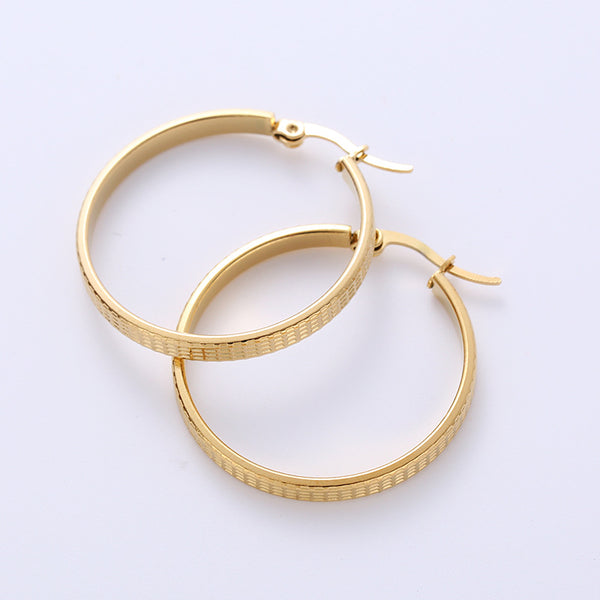 Minimalist Mesh Stainless Steel Earrings