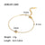 Women IG Style Chain Geometric Stainless Steel 18K Gold Plated Bracelets