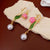 Fashion Flower Geometric Alloy Electroplating Earrings