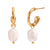 Fashion Circle Geometric Stainless Steel 18K Gold Plated Earrings