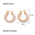 IG Style Pearl Geometric Stainless Steel 18K Gold Plated Earrings