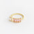 IG Style Women Diamond Metal Geometric Geometric Zircon Rings