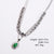 Expressive Stripe Circle Stainless Steel Electroplating Necklaces