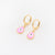 Japanese / Korean IG Style Women Minimalist Natural Metal Mixed Color Eye Droplet Resin Oil Dripping Drop Earrings