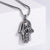 Men Geometric Metal Retro Vintage Chinese Zodiac Animal Stainless Steel Polishing Pendants