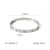 IG Style Round Stainless Steel Diamond Inlay Bangles