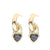 Versatile Heart Heart Zircon Drop Earrings