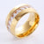 Moderate Luxury Stripe Circle Round Stainless Steel Electroplating Rings