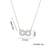 Moderate Luxury Number Letter Text Titanium Steel 18K Gold Plated Necklaces