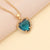 Women Heart Alloy Electroplating Necklaces