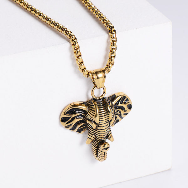 Retro Men Vintage Animal Metal Vintage Retro Chinese Zodiac Animal Stainless Steel Electroplating Pendants