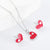 Minimalist Heart Bell Droplet Stainless Steel Electroplating Jewelry Sets