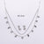 Minimalist Plant Star Sun Moon Stainless Steel Diamond Inlay Jewelry Sets