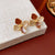 Luxurious Flower Flower Alloy Oil Dripping Earrings