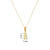 Square Geometric Titanium Steel 18K Gold Plated Necklaces