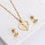 Women Korean Little Daisy Butterfly Heart Stainless Steel Electroplating Pendants