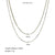 IG Style Chain Geometric Stainless Steel Zircon Inlay Necklaces