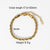 Women IG Style Chain Geometric Stainless Steel 18K Gold Plated Bracelets