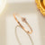 Minimalist Letter Titanium Steel 18K Gold Plated Bangles