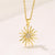 Minimalist Cosmos Star Stainless Steel Electroplating Necklaces