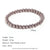 Women Fashion Round Geometric Stainless Steel 18K Gold Plated Bracelets