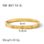 IG Style Circle Irregular Heart Stainless Steel Electroplating Bangles