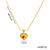 IG Style Heart Titanium Steel 18K Gold Plated Necklaces