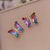 Fashion Butterfly Metal Electroplating Earrings