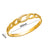 Ellipse Stainless Steel 18K Gold Plated Bangles