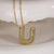 Letter Text Number Stainless Steel 18K Gold Plated Pendant