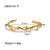 Women IG Style Geometric Stainless Steel 18K Gold Plated Bracelets