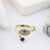 Women Metal Animal Eye Zircon Rings