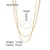 IG Style Chain Geometric Stainless Steel 18K Gold Plated Necklaces