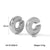 IG Style Women Hammered Geometric Stainless Steel Electroplating Clip On Earrings