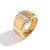 Fashion Creative Circle Geometric Stainless Steel Electroplating Rings