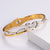 Women Ethnic Metal Diamond Doll Stainless Steel Bangles