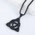 IG Style Triangle Stainless Steel Distressing Pendants