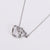 Minimalist Heart Heart Stainless Steel Electroplating Necklaces