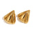 Fashion Triangle Geometric Stainless Steel 18K Gold Plated Stud Earrings